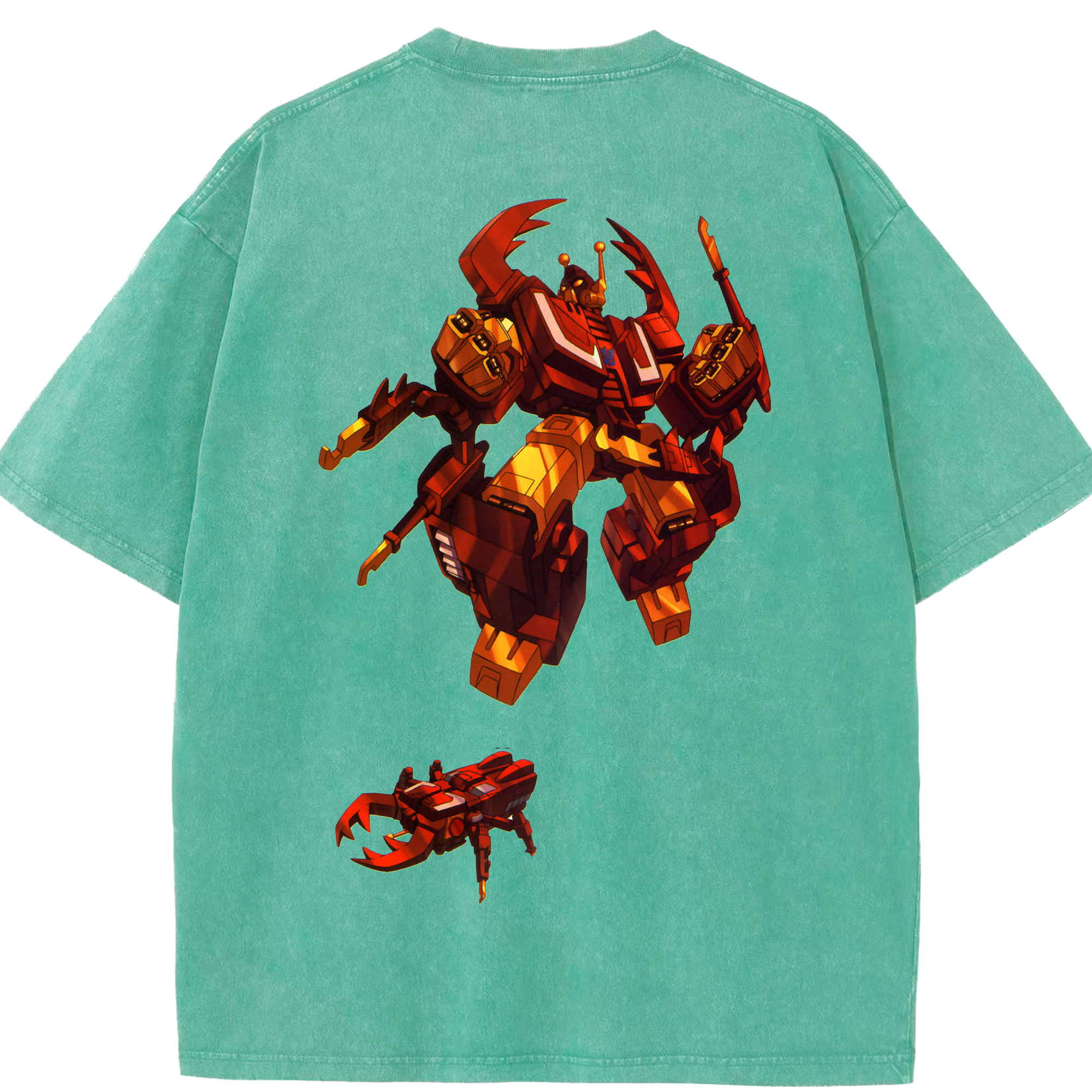 （画像用）  綿100% ヴィンテージ風 半袖Tシャツ（背面プリント）